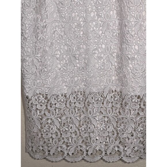 NWT White House Black Market 8 White Lace Slip Dress Wedding Fairy Festival $180 - Picture 5 of 16